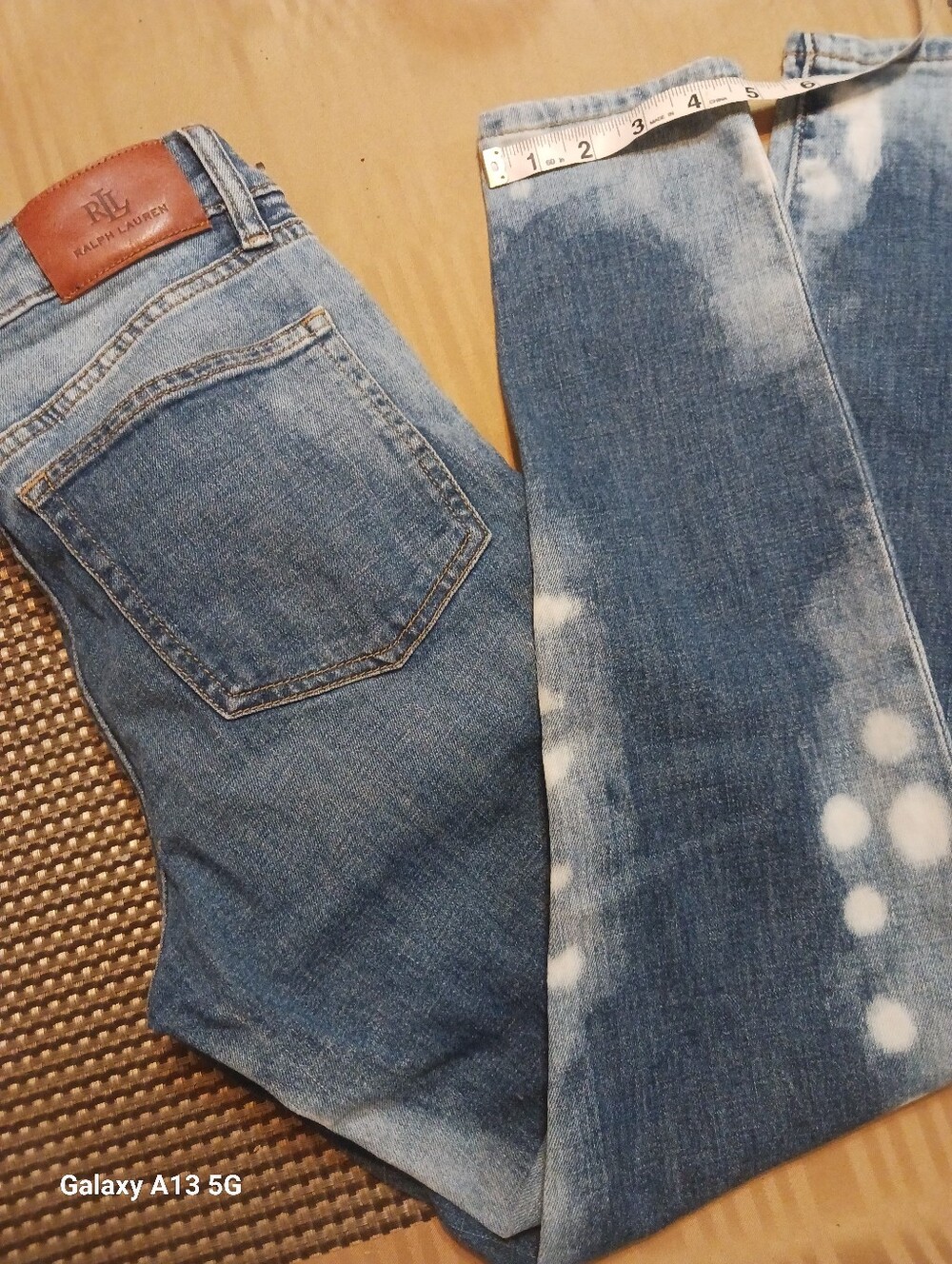 Ralph Lauren Bleached Light Blue Skinny Jeans - Picture 3 of 11